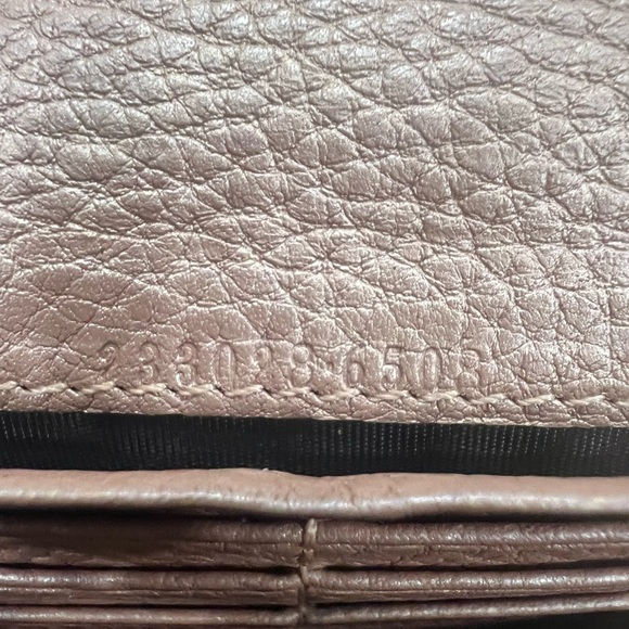 Gucci Beige GG Canvas and Leather Flap Wallet - Picture 6 of 12